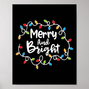 Poster Feliz E Papais noeis Brilhantes De Natal Pajam