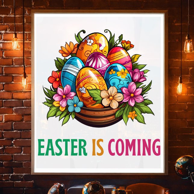 Pôster Feliz Eggster - Caça aos Ovos de Páscoa (Criador carregado)