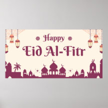 Feliz Eid Mubarak Cartaz de fundo para festa Eid