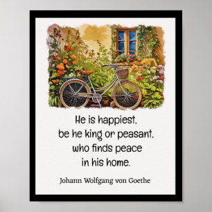 Poster FELIZ EM CASA Johann Wolfgang von Goethe