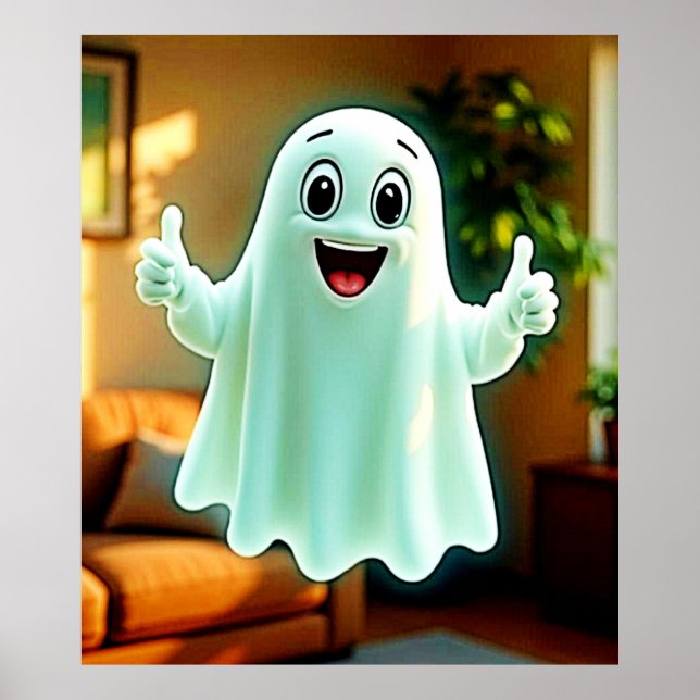 Poster Feliz Fantasma Acima (Frente)