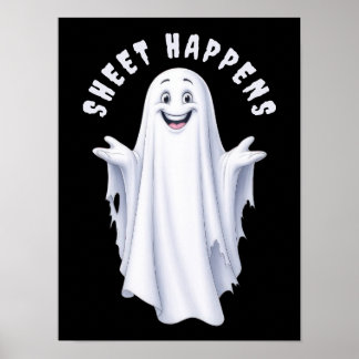 Poster Feliz Fantasma Engraçado