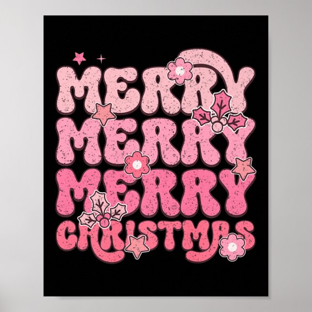 Poster Feliz Feliz Feliz Festividade de Natal (Frente)