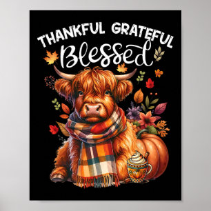 Poster Feliz Feliz Vaca Abençoada Queda de Vocês Todos ou
