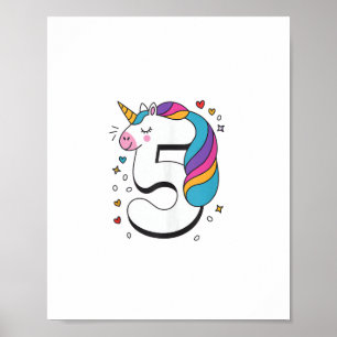 Poster Feliz Festa de aniversário De 5 Anos Para Gir
