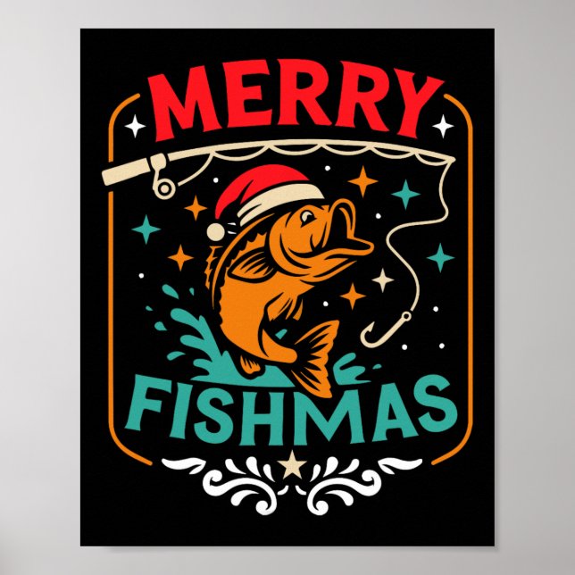 Poster Feliz Fishmas B Peixe Natal Suor Feio Xmas F (Frente)