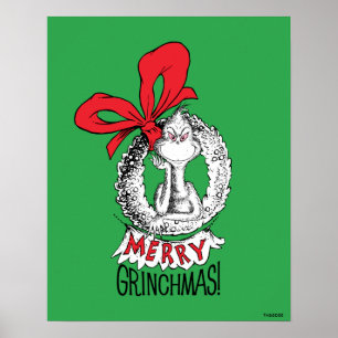 Poster Feliz Grinchmas Wreath