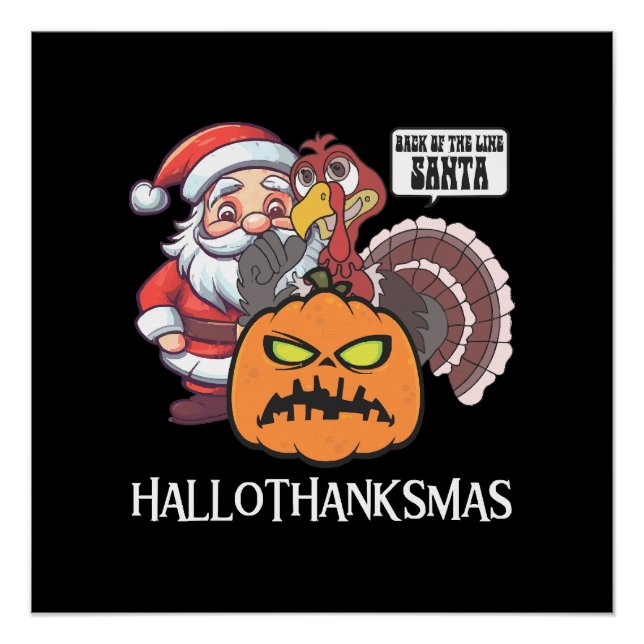 Pôster Feliz Hallothanksmas (Frente)
