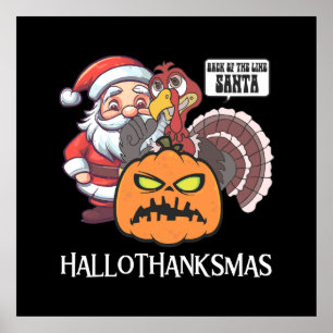 Poster Feliz Hallothanksmas