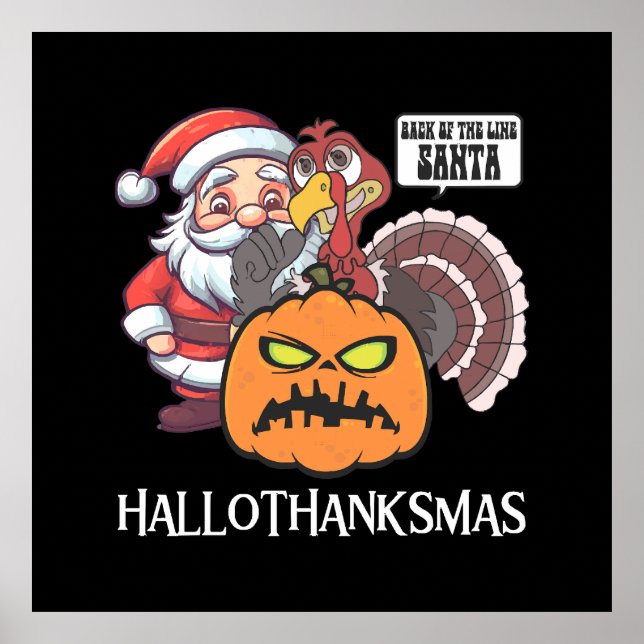 Poster Feliz Hallothanksmas (Frente)