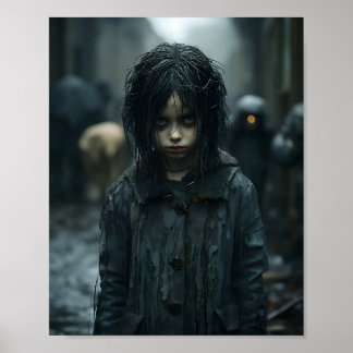 Poster Feliz Halloween Carinha Assustadora