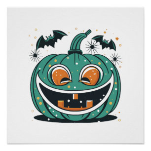 Pôster Feliz Halloween! Esculpa uma Abóbora!