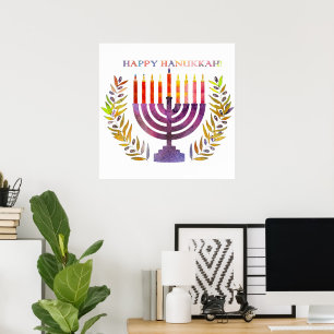 Poster Feliz Hanukkah