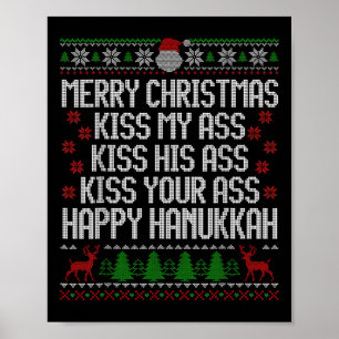 Poster Feliz Hanukkah Beija Meu Feliz Natal