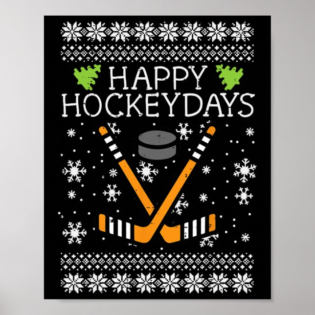 Poster Feliz Hockeydays Natal Ufly Hockey Men Bo (Frente)