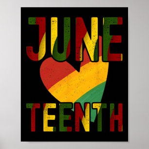 Poster Feliz Juntee É Meu Dia de Independência Negro Livr