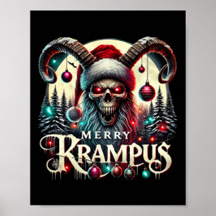 Poster Feliz Krampus Christmas Krampus Está Chegando Na C