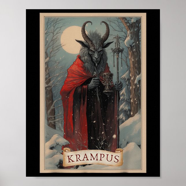 Poster Feliz Krampus Horror Natal Ugly Sweater Mau P (Frente)