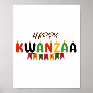 Poster Feliz Kwanzaa - 7 Princípios Das Camisetas Kwanzaa
