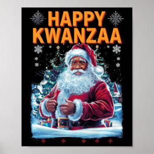 Poster Feliz Kwanzaa Feliz Natal Africano Hoi