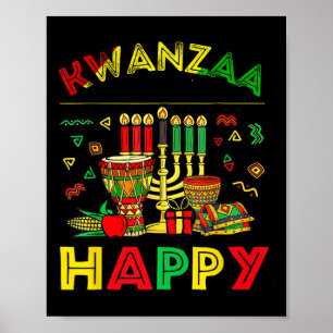 Poster Feliz Kwanzaa Sete Princípios Das Mulheres Kwanzaa