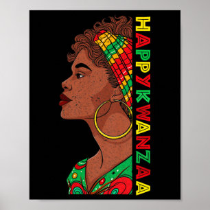 Poster Feliz Kwanzaa Sete Princípios Das Mulheres Kwanzaa