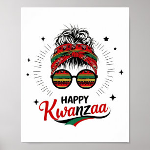 Poster Feliz Kwanzaa Sete Princípios De Kwanzaa Messy Bu