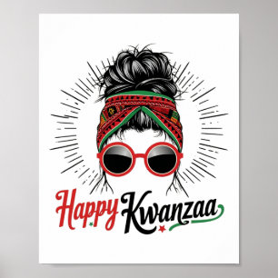 Poster Feliz Kwanzaa Sete Princípios De Kwanzaa Messy Bu