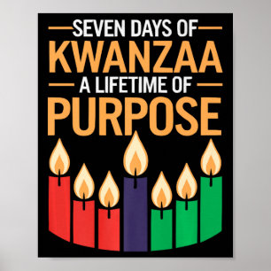 Poster Feliz Kwanzaa vela Africa Holiday African American