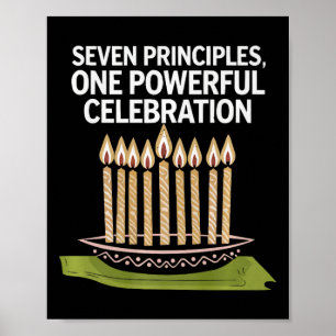 Poster Feliz Kwanzaa vela Africa Holiday African American