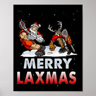 Poster Feliz Laxmas - Natal feio - Papais noeis de Lacros