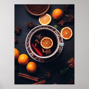 Poster Feliz & Mulled Cozy Holiday Drink