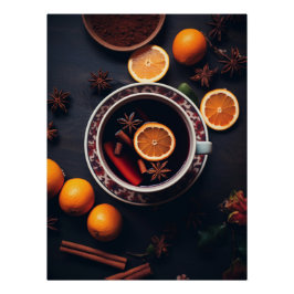 Pôster Feliz & Mulled | Cozy Holiday Drink