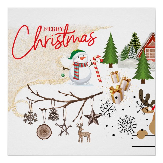 Pôster Feliz Natal (Frente)