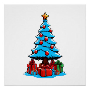 Pôster Feliz Natal 3D