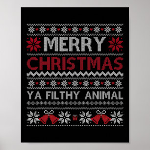 Poster Feliz Natal Animal Imundo Seu Estilo Feio De Natal