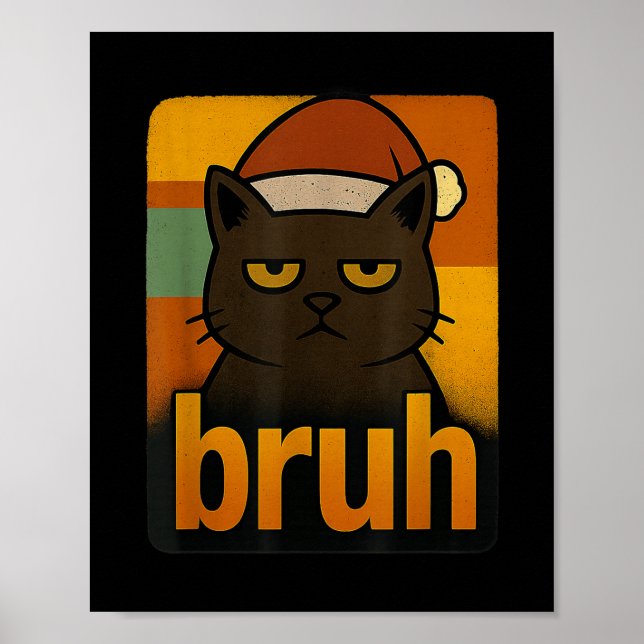 Poster Feliz Natal Bruh Meme Legal (Frente)