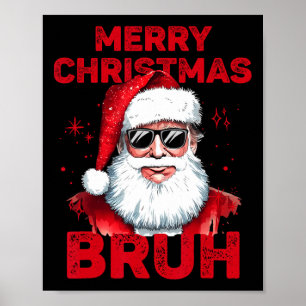 Poster Feliz Natal Bruh Trump Faça Excelente de Natal Ag