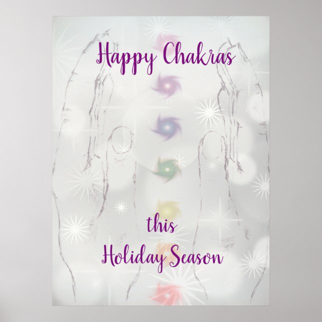 Poster Feliz Natal Chakras (Frente)