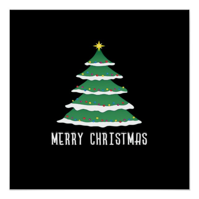 Pôster Feliz Natal Clássico (Frente)