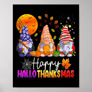 Poster Feliz Natal de Ação de Graças de Halloween HalloOb