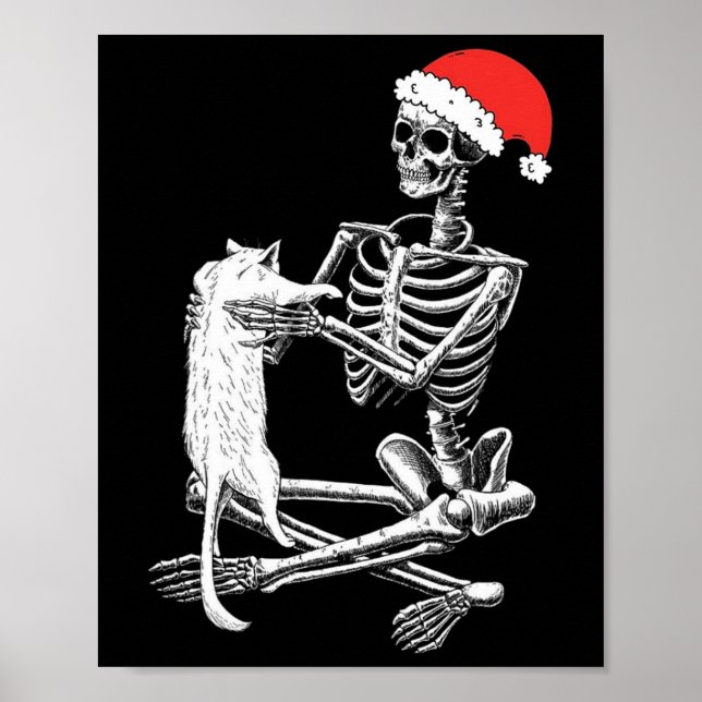 Poster Feliz Natal de Gato (Frente)