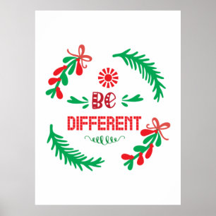 Poster Feliz Natal De Natal Seja Diferente