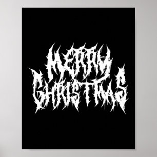 Poster Feliz Natal. Death Metal