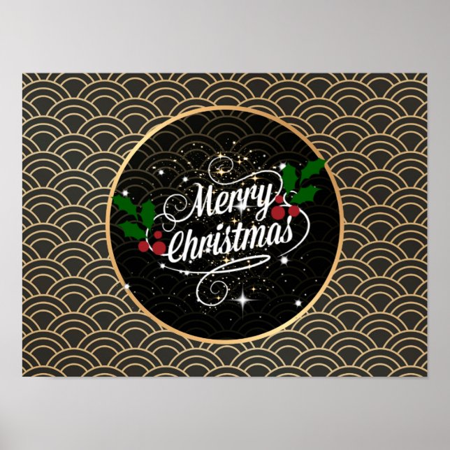 Poster Feliz Natal, design popular (Frente)