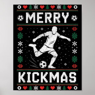 Poster Feliz Natal Engraçado Futebol Natal
