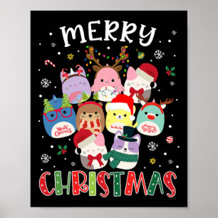 Poster Feliz Natal Esquadrão Mallow Meninas Rapazes