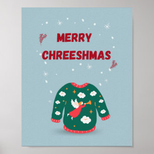 Poster Feliz Natal Feio Anjo