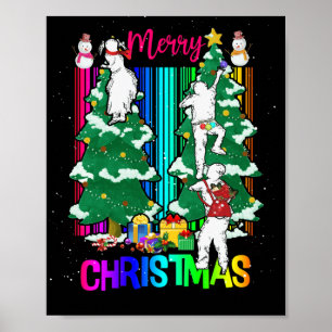 Poster Feliz Natal Feliz Família Xmas Celebração de Á