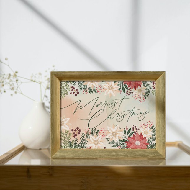 Pôster Feliz Natal | Feriado do Planador Botânico (Criador carregado)